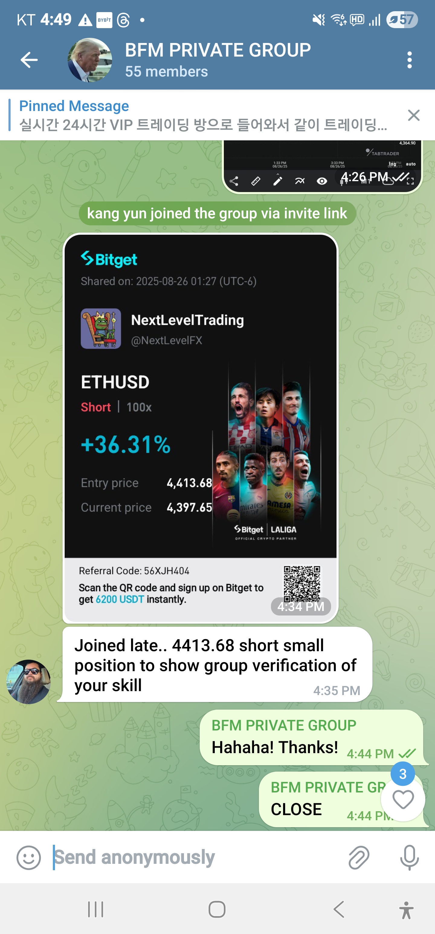 ETHUSD +36% Gains